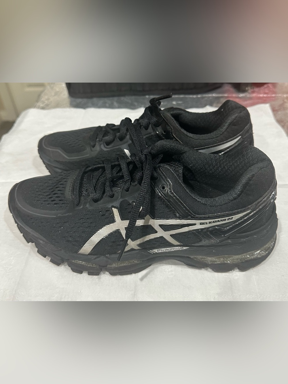 ASICS Black and Silver Athletic Sneakers